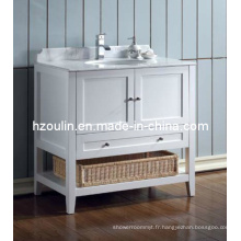 Meuble-lavabo blanc simple de salle de bains (BA-1116)